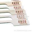 Food Grade BBQ Bamboo Flat Skewer Custom Logo